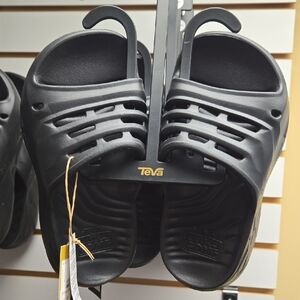 Teva Black ApreTrail Slide Sandals